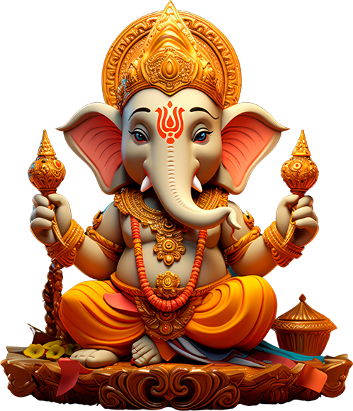 Lord Ganesh, also known as Ganesha or Ganapati,